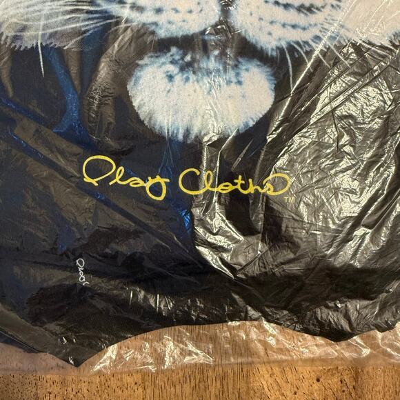 Play Cloths Tiger Tee Shirt 100% Cotton Big Cat Caviar Black Unisex Large - Picture 5 of 6